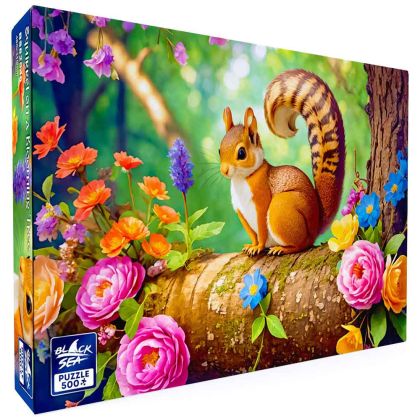 Пъзел Black Sea Катеричка на цъфналото дърво – 500 части