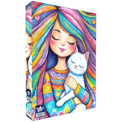 Пъзел Black Sea Котешка прегръдка – 1000 части