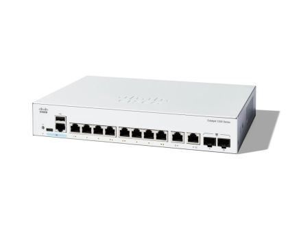 Комутатор Cisco Catalyst 1200 8-port GE, Ext PS, 2x1G Combo