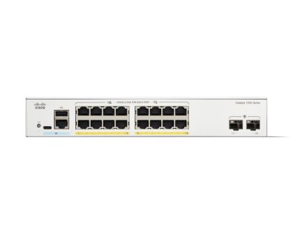 Комутатор Cisco Catalyst 1200 16-port GE, PoE, 2x1G SFP