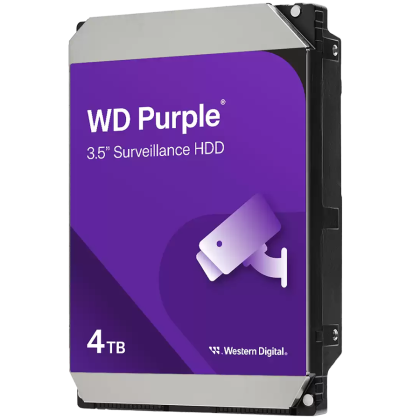 WD Purple 4TB CMR, 3.5'', 128MB, SATA 6Gbps