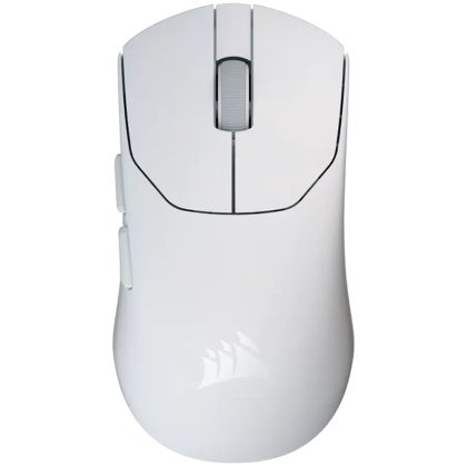 Геймърска безжична мишка Corsair Sabre v2 Pro Ultralight - White