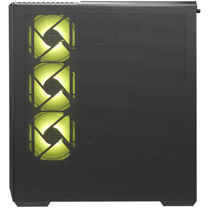 MSI MAG PANO 130R PZ, Mid-Tower, ATX(Back-connect supported)/M-ATX/ITX, 2x USB 3.2, 1x USB Type-C 20Gbs, 1x Audio/Mic, 4x 120mm ARGB Fans, Mesh Panel, Tempered Glass