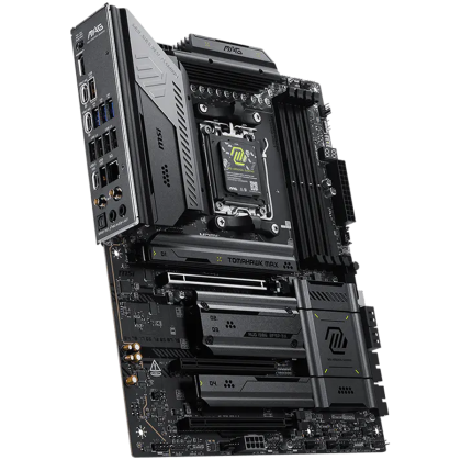 MSI MAG X870E TOMAHAWK MAX WIFI, ATX, Socket AM5, 4x DDR5 Dual Channel DDR5 up to 8400(OC)MHz, 3x PCIe 3.0 x16 slot, 4x M.2 slot, 4x USB 2.0, 3x USB 5Gbps, 2x USB 10Gbps, 1x 10Gbps Type-C, 2x 40Gbps Type-C, HDMI, 7.1 HD Audio, 5G LAN, WiFI 7, BT, 3Y