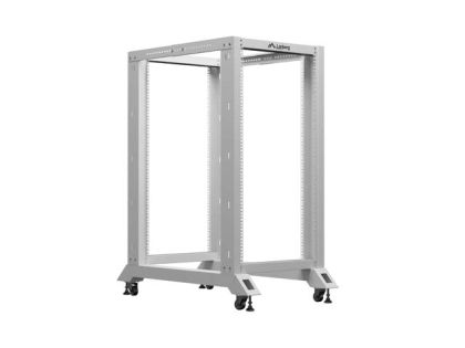 Комуникационен шкаф Lanberg open rack 19" 22U 600x1000, grey