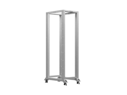 Комуникационен шкаф Lanberg open rack 19" 42U 600x1000, grey