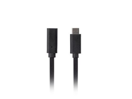 Кабел Lanberg USB-C M/F 3.1 cable 1.5m, Black