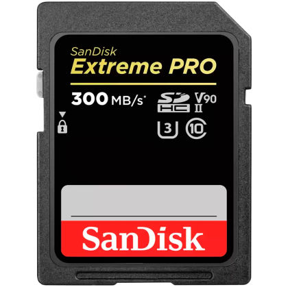 SANDISK Extreme PRO 256GB SDXC Memory Card up to 300MB/s, UHS-II, Class 10, U3, V90