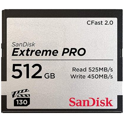 SANDISK Extreme PRO CFAST 2.0 512GB 525MB/s VPG130