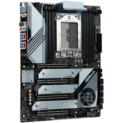 ASROCK Main Board Desktop AM4 TRX40 (sTRX4,8xDDR4,4xPCI 4.0x16, 8xSATA III,M2USB 3.1,2xGLAN) mATX Retail