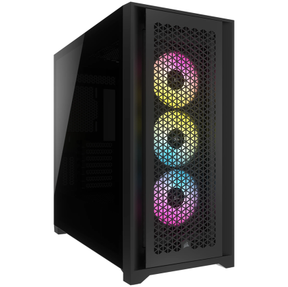 Corsair iCUE 5000D RGB Airflow Tempered Glass, Black
