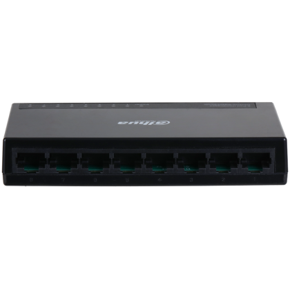Dahua 8-port Gigabit 10/100/1000, Layer 2 Switch, Switching Capacity 16GB/s, MAC Table Size 2K