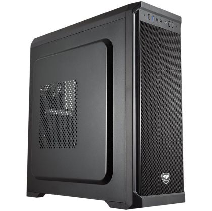Chassis COUGAR MX330-X Mid-Tower, Mini-ITX/Micro-ATX/ATX, Max. Graphics Card Length-350mm/12.8 (Inch), Max. CPU Cooler Height-155mm/6.1 (Inch), CM, USB3.0x2/USB2.0 x1/Micx1/Audio x1, Water cooling support