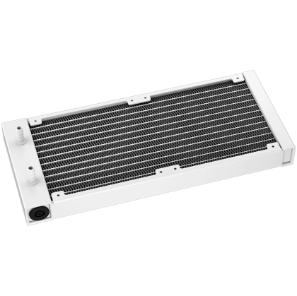 DeepCool LS520 WH, 240mm CPU Liquid Cooler, 2x120mm FC120 ARGB PWM Fans, ARGB Infinity Mirror, White, LGA 2066/2011-v3/2011/1700/1200/115x, AMD sTRX4/sTR4/AM5/AM4, 5Y, R-LS520-WHAMNT-G-1