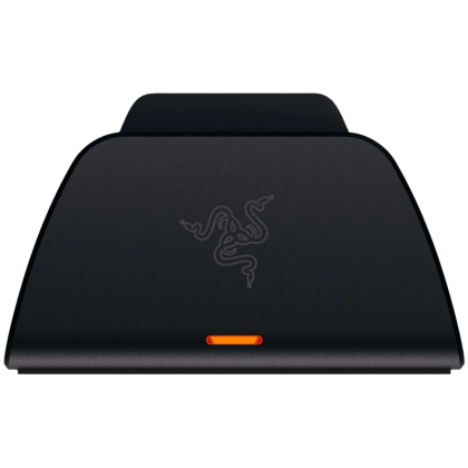 Razer Quick Charging Stand for PS5 - Midnight Black, Quick Charge, Curved Cradle Design, Matches Your PS5 DualSense Wireless Controller, Powered by USB (Controller not included)