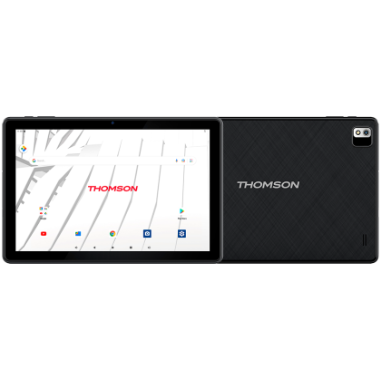THOMSON TEO10 LTE, 10.1-inch (1920x1200) FHD IPS display, Quad Qore MTK8766, 4 GB RAM, 128 GB ROM, 1xNanoSim, 1xMicroSD, 1xUSB3.0TypeC, 2.0MP front camera, 5.0MP rear camera, WiFi AC, 4G LTE, BT 5.0, 6000mAh 3.7V battery, Plastic/Black, Android 13