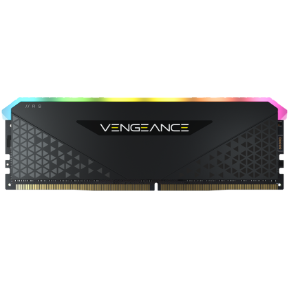 CORSAIR DDR4, 3200MHz 16GB 1x16GB Dimm, 16-20-20-38, XMP 2.0, Vengeance RGB RS, RGB LED, Black PCB, 1.35V, for AMD Ryzen & Intel