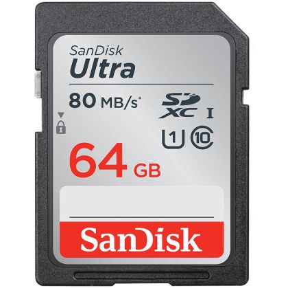 SANDISK Ultra 64GB SDXC Memory Card 120MB/s