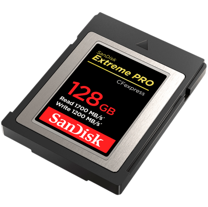 SANDISK Extreme PRO CFexpress Card Type B, 128GB, 1700MB/s Read, 1200MB/s Write