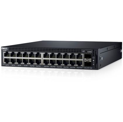 Dell Networking X1026 Smart Web Managed Switch, 24x 1GbE and 2x 1GbE SFP ports