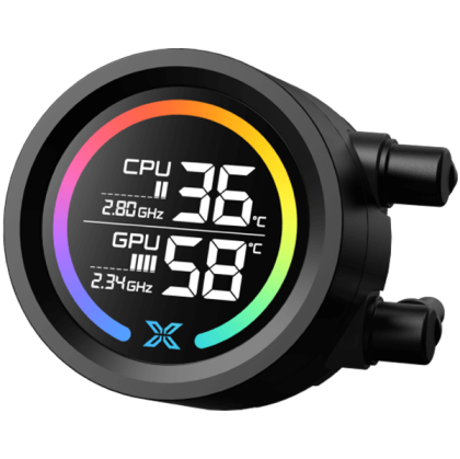 LK 360 Digital (BK AIO,Digital LCD Pump Head & 360mm PWM Fan,Mini ARGB Controller,Intel & AMD Mounting Kit)