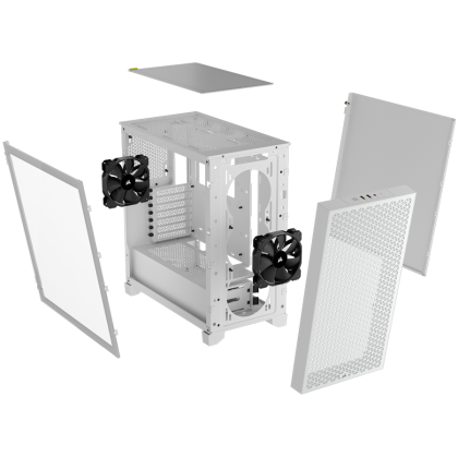 Corsair 3000D Tempered Glass Mid-Tower, White