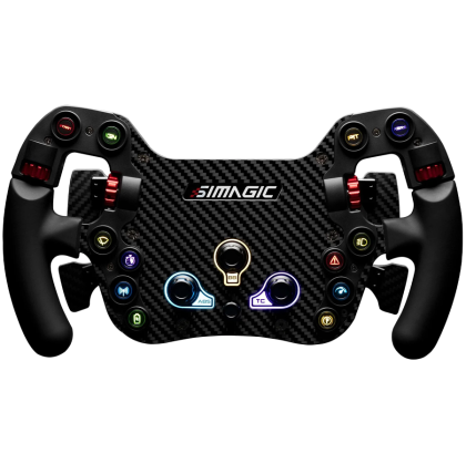 SIMAGIC FX Steering Wheel, Carbon Fiber, Shifter & Clutch Paddles. S204