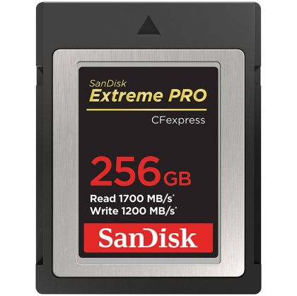 SANDISK Extreme PRO CFexpress Card Type B, 256GB, 1700MB/s Read, 1200MB/s Write