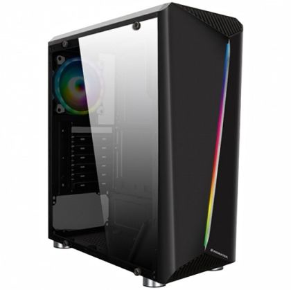 Chassis Eden III EN41657 ATX, M-ATX &d Mini ITX, USB3.0x1, 2.0x2, Rainbow LED Front Panel, Left tempered glass, Rear sync Rainbow 120mm fan