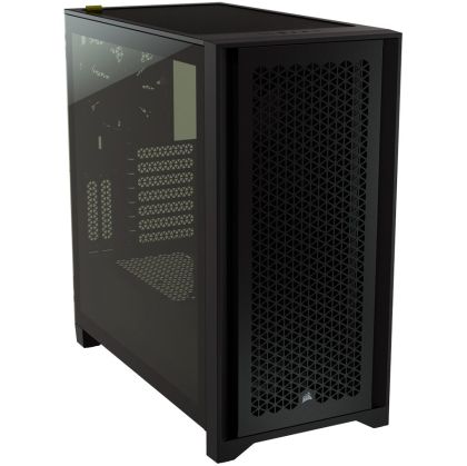 Corsair 4000D Airflow Tempered Glass Mid-Tower, Black