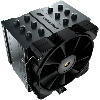 COUGAR Forza 85, 6 Heat pipes, Nickel Plated Copper Base, 1x MHP120 Fan, Screwdriver Included, Elegant Pipe Caps, 85x135x160mm, Intel LGA 115X/1366/1200/1700/1851/2011/2066, AMD AM5/AM4/FM2/FM1/AM3+/AM3/AM2+/AM2