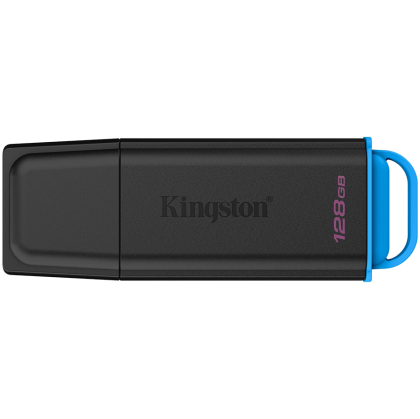 KINGSTON 128GB Portable USB 3.2 Gen 1 DataTraveler Exodia Black/Blue