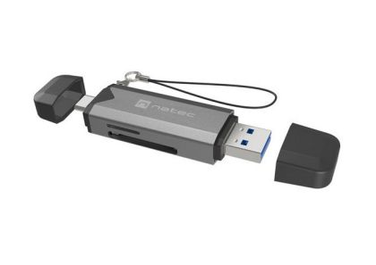 Аксесоар Natec Scarab 3 USB-C/USB-A 3.2 Gen.1 SD/Micro SD Card reader