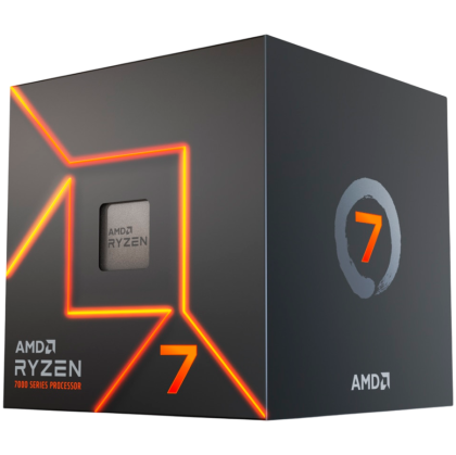 AMD CPU Desktop Ryzen 7 8C/16T 7700 (5.3GHz Max, 40MB,65W,AM5) MPK,with Radeon Graphics and Wraith Stealth Cooler