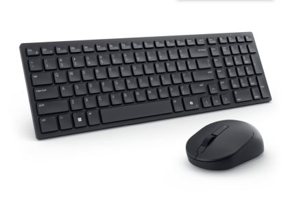 Комплект Dell Pro Compact Silent Keyboard and Mouse - KM555 - US International (QWERTY)