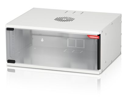 Комуникационен шкаф Formrack 19" Wall Mounted rack 4U SOHO 512/400mm, height: 225mm, loading capacity: 50kg., tempered glass door, 19" front rails