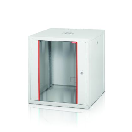Комуникационен шкаф Formrack 19" Wall Mounted rack 20U 555/560mm, removable locking sides, height: 949mm, loading capacity: 100kg., tempered glass door, 19" front and back rails