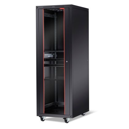 Комуникационен шкаф Formrack 19" Free standing rack 42U 600/800mm, height: 2096 mm, loading capacity: 600 kg, front tempered glass door, openable locking sides and back (does not include castor/feet group)