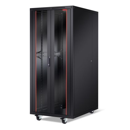 Комуникационен шкаф Formrack 19" Free standing rack 42U 800/1000mm, height: 2096 mm, loading capacity: 600 kg, front tempered glass door, openable locking sides and back (does not include castor/feet group)