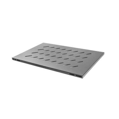 Аксесоар Lanberg 19" fixed shelf 1U / 465x715mm, max load capacity up to 15kg, black