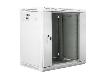 Комуникационен шкаф Lanberg rack cabinet 19" wall-mount 12U / 600x450 for self-assembly (flat pack), grey