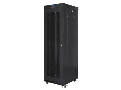 Комуникационен шкаф Lanberg rack cabinet 19" free-standing 42U/600x800 (flat pack) with mesh door lcd black v2