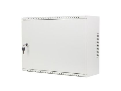 Комуникационен шкаф Lanberg rack cabinet 19" wall-mount 4U+3u/540x200 low-profile grey (assembled)