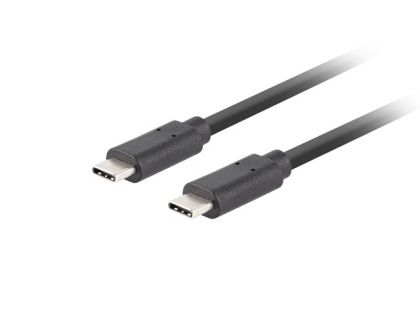 Кабел Lanberg USB-C M/M 3.1 gen 2 cable 0.5m 10GB/s pd100w black