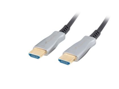 Кабел Lanberg HDMI M/M v2.0 cable 50m optical black aoc