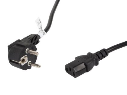 Кабел Lanberg CEE 7/7 -> IEC 320 C13 power cord 5m VDE, black