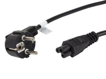 Кабел Lanberg CEE 7/7 (MICKEY) -> IEC 320 C5 power cord 1.8m VDE, black