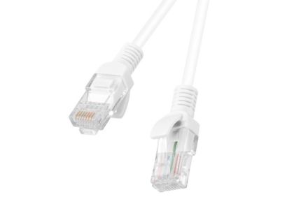Кабел Lanberg patch cord CAT.5E 0.5m, white