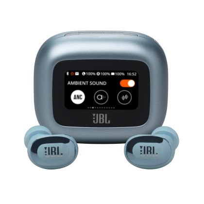 Блутут слушалки-тапи JBL Live Buds 3 - Син