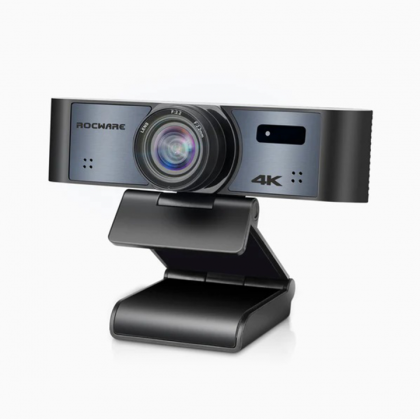 ROCWARE RC16 Уеб камера, 4K UHD, 110 градуса,8x зуум, USB-C